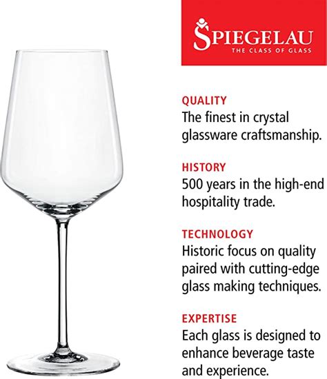 Spiegelau Style White Wine Glasses Set of 4 - European-Made Crystal ...