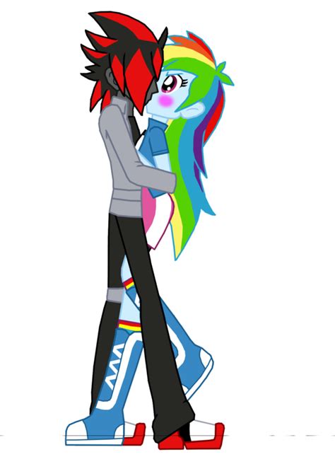 Valentines Day Shadow X RainbowDash Kiss by MergedZamasuVA on DeviantArt