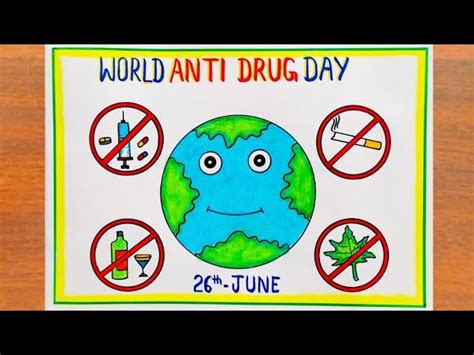 International Day Against Drug Abuse Drawing Say No To, 42% OFF