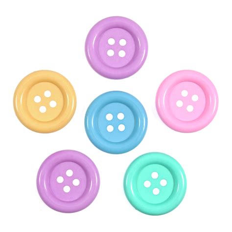 Pastel Large Craft Buttons B6404\M05