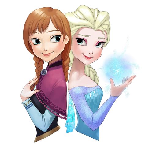 Disney Frozen Elsa and Anna illustration, Frozen (movie), Princess Elsa, Princess Anna HD ...