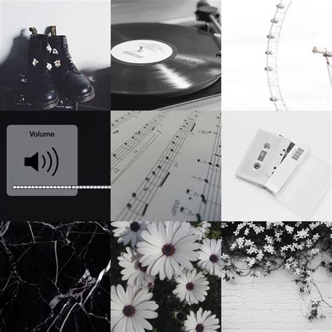 Band Moodboards — Requested! Black and White Mood Board