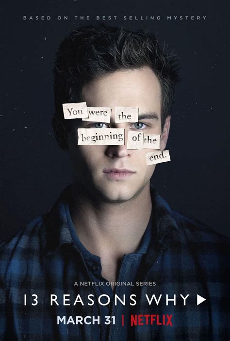 13 Reasons Why Character Poster Brandon Flynn as Justin Foley 13 Reasons Why Trailer, 13 Reasons ...