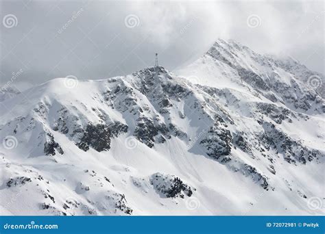 Snowy peaks. stock image. Image of hiking, dreamlike - 72072981