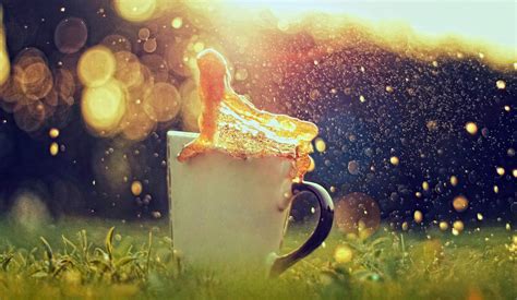 Coffee Splash In Sunlight Wallpapers HD / Desktop and Mobile Backgrounds