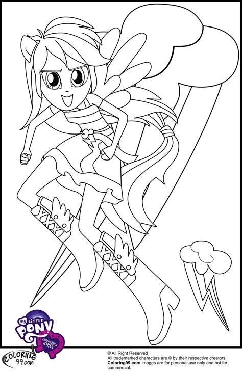 My Little Pony Equestria Girls Coloring Pages | Team colors