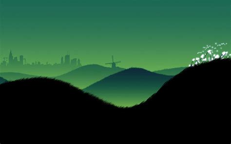 Download Cartoon Drawing Of Hills Wallpaper | Wallpapers.com