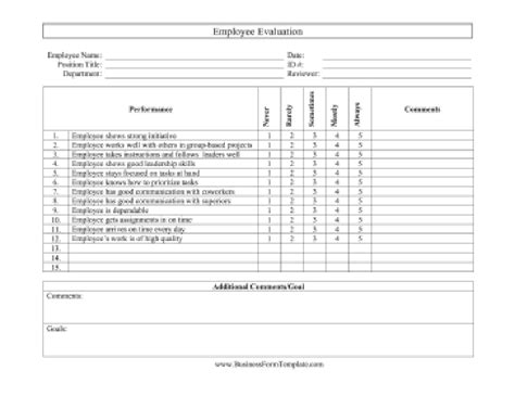 20 Best Free Employee Evaluation Form Templates in Word 2024 | Envato Tuts+