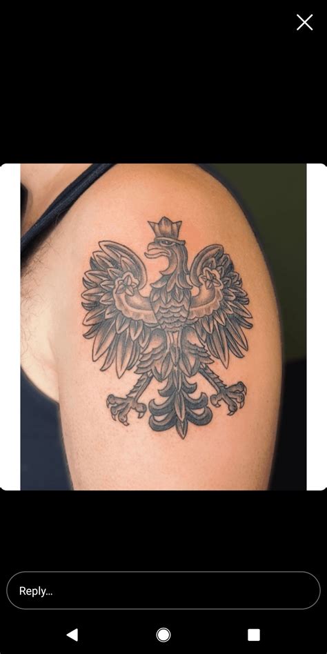 Polish Orzeł (Polish Eagle). Done by Samantha Crosby at muva ink. Hamilton, Ontario. : tattoos