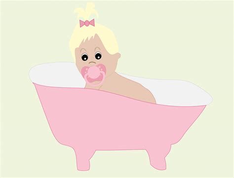 Baby Girl In Bathtub Free Stock Photo - Public Domain Pictures