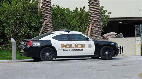 parked, white, black, police sedan, daytime, Florida, Miami, Police ...