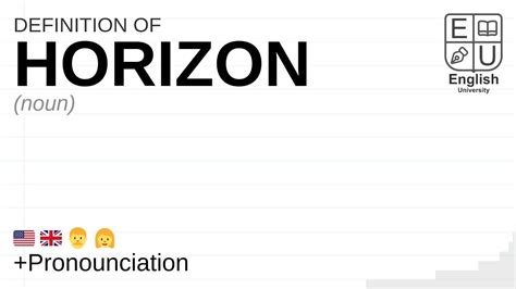 HORIZON meaning, definition & pronunciation | What is HORIZON? | How to ...