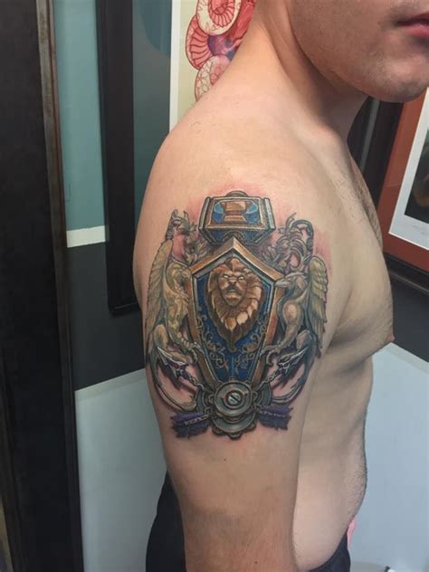 My Alliance Tattoo #worldofwarcraft #blizzard #Hearthstone #wow #Warcraft #BlizzardCS #gaming ...