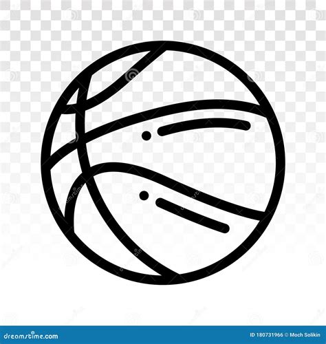 Basketball Line Clipart