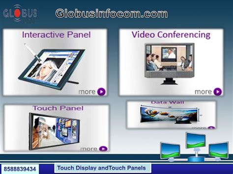 Featured and affordable large format touch display @ globusinfocom.com