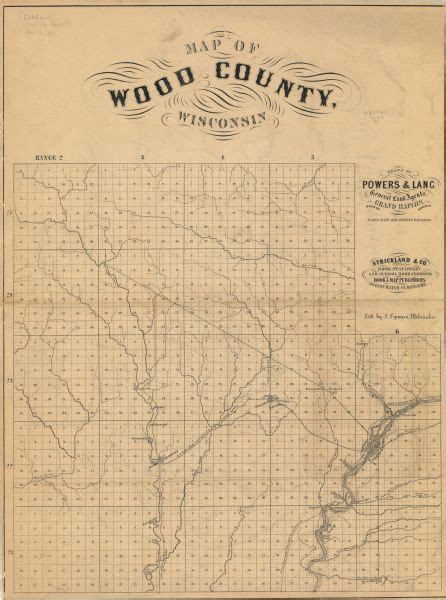 Map of Wood County, Wisconsin | Map or Atlas | Wisconsin Historical Society