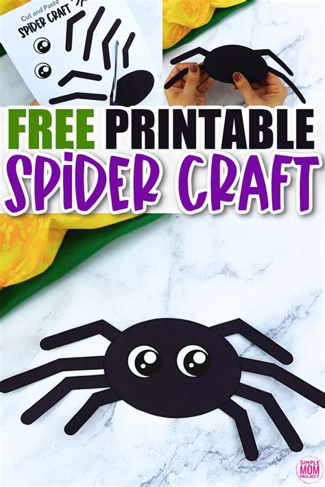 Free Printable Spider Craft Template – Simple Mom Project