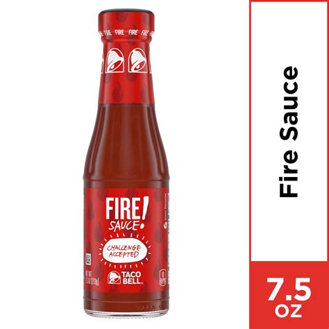 Taco Bell Fire Sauce, 7.5 oz Bottle - Walmart.com - Walmart.com