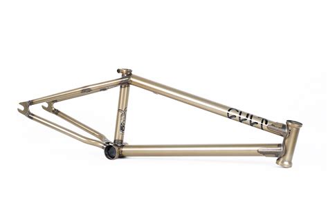 BMX Frame - Cult Shorty (Black or Raw) yellow