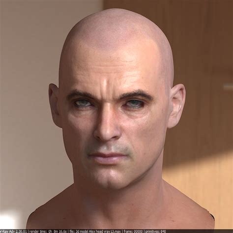 3d Model Human Head Male 1 by steplont on DeviantArt