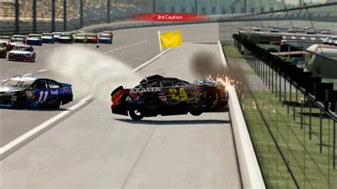 NASCAR 15 Crashes - YouTube