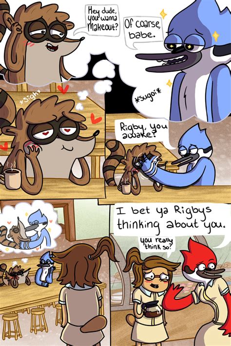 rigby fantasizes about morby by MuttMunch on DeviantArt