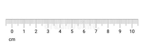 Ruler Cm Measurement Numbers Vector Scale Stock Vector - Illustration ...