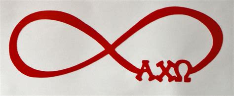 Alpha Chi Omega Infinity Symbol Vinyl Stickers....Great for Cars ...