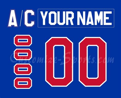 IIHF Team USA Customized Number Kit For 1980 Blue Hockey Jersey – Customize Sports