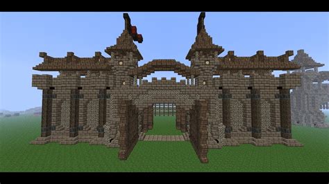 Minecraft Medieval Wall- Tutorial -How to Build a Wall- Part 3 (Wall ...