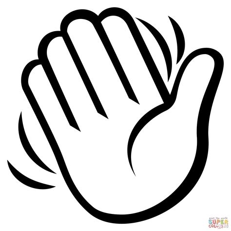 Hand Wave Emoji