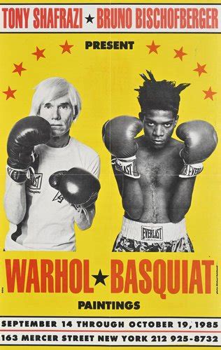 Warhol & Basquiat Exhibition Poster, 1985 for sale at Pamono