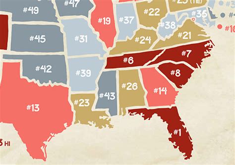 Survey Finds America's Most And Least Favorite States To Visit On Vacation