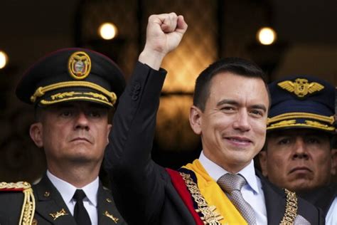 Daniel Noboa is sworn in as Ecuador's president, inheriting the ...