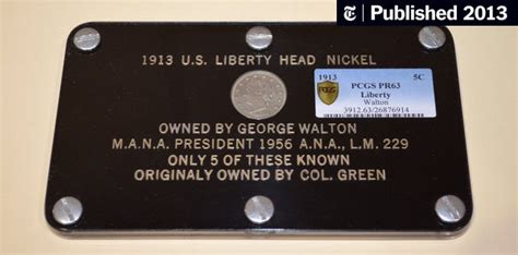 1913 Liberty Head Nickel Is Expected to Fetch Millions - The New York Times