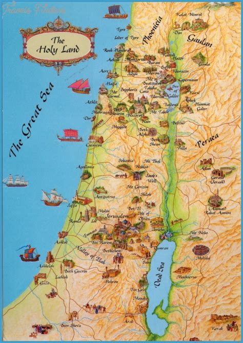 Israel Map Tourist Attractions - TravelsFinders.Com