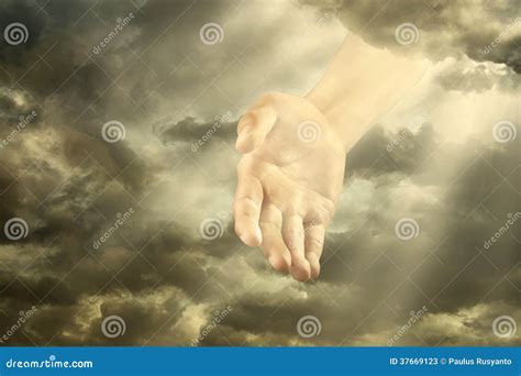 Hand of God stock image. Image of divine, finger, magic - 37669123