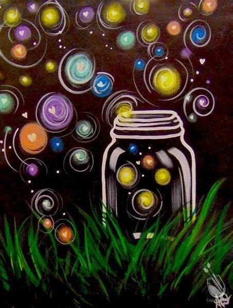 How to Paint Colorful Firefly Jar | Oil pastel art, Painting art projects, Canvas painting diy