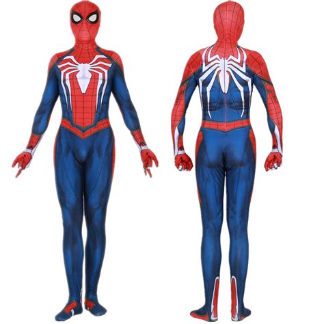 Insomniac Games Spiderman Cosplay Costume Zentai Spider Man Superhero Bodysuit Suit Jumpsuits-in ...