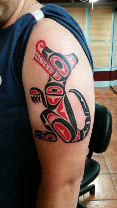 Haida style-Wolf Tattoo Tribal Wolf Tattoo, Tribal Sleeve Tattoos, Wolf Tattoos, Trendy Tattoos ...