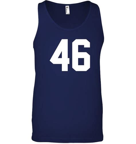 46 Sports Jersey Number Tank Top for Team Fan Player 46 - T-Shirts