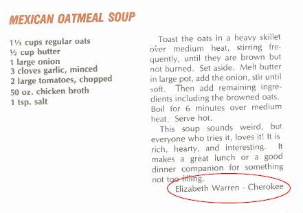 Elizabeth Warren Entries in Pow Wow Chow Cookbook - Elizabeth Warren Wiki