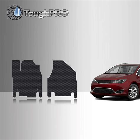 TOUGHPRO Floor Mat Accessories (Front Mats) Compatible with Chrysler Pacifica Hybrid - All ...