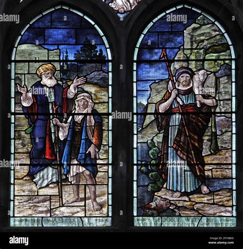 Stained glass window by Percy Bacon & Brothers depicting The Parables ...