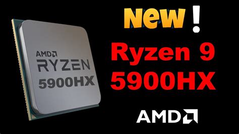 AMD Ryzen 9 5900HX Hits 4.7 GHz | Ryzen 9 5900HX: performance and specs - YouTube