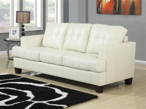 Samuel Cream Leather Living Room Set - 501691 from Coaster (501691) | Coleman Furniture