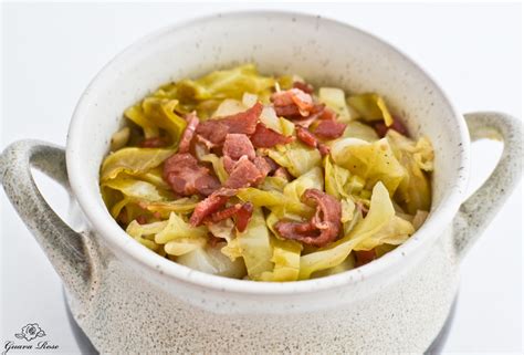 Sweet and Sour Cabbage with Bacon | Guava Rose