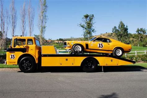 1970 Bud Moore Ford Mustang Boss 302 SCCA Trans Am racer and Ford C800 COE Transporter | Classic ...