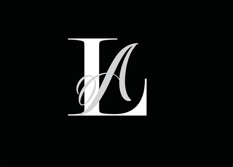 AL letter logo, A AND L ,L A logo, AL initials logo, LA monogram logo ...