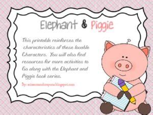 10 FREE Elephant & Piggie Activities - The CheekyCherubs